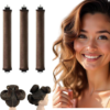 3PCS Heatless Hair Curler Overnight Blowout Rods