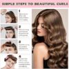 3PCS Heatless Hair Curler Overnight Blowout Rods
